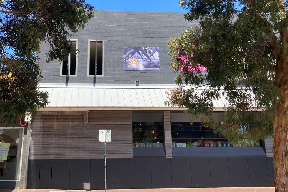 Yoga West Iyengar yoga studio above the Good Grocer Shenton Park Perth