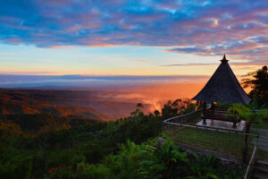 Dawn rises over Puri Lumbung, MUNDUK. yoga retreat bali, Yoga West yoga studio Perth