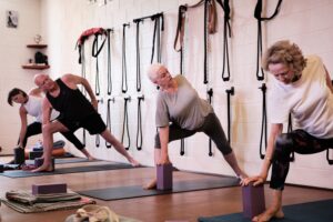 Yoga class, Iyengar yoga studio Perth. Yoga West.